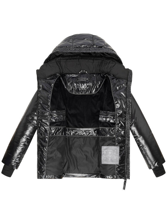 Navahoo Navahoo Kurtka zimowa Eisglanz Czarny Regular Fit