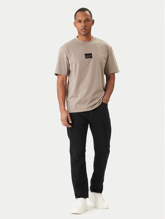 HUGO HUGO T-Shirt Dumeon 50557445 Beżowy Regular Fit