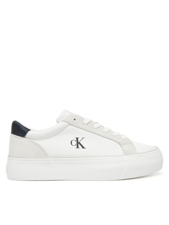 Calvin Klein Jeans Calvin Klein Jeans Гуменки Vulc Flatform Mg Nylon Mix YW0YW01896 Бял