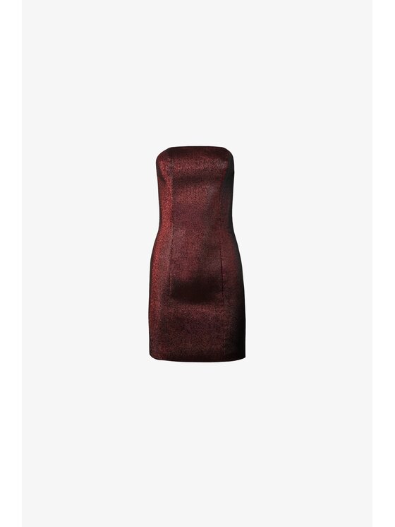 LE POSSÉ LE POSSÉ Φόρεμα κοκτέιλ SKZDT Κόκκινο Slim Fit
