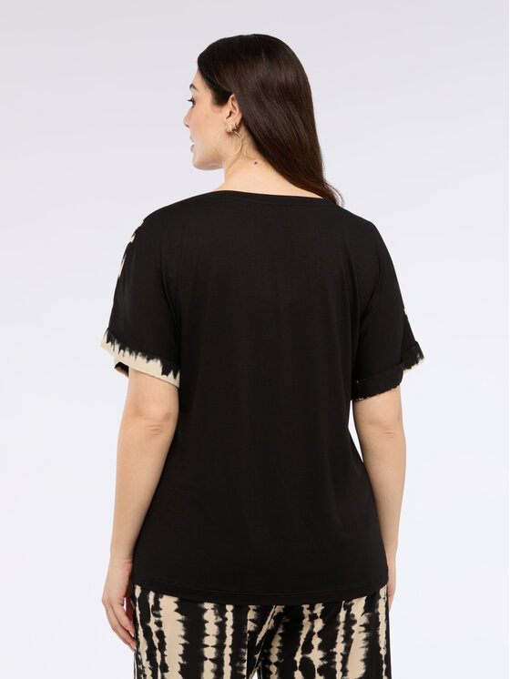 Fiorella Rubino Fiorella Rubino T-Shirt G01PL008819N0Z3 Czarny Regular Fit