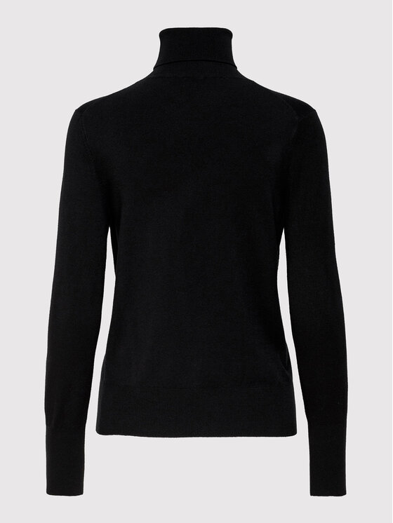 ONLY ONLY Rollkragenpullover Venice 15183772 Schwarz Regular Fit