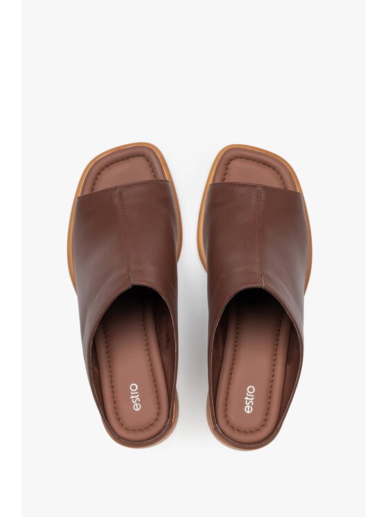 Estro Estro Παντόφλες ER00119255 Καφέ