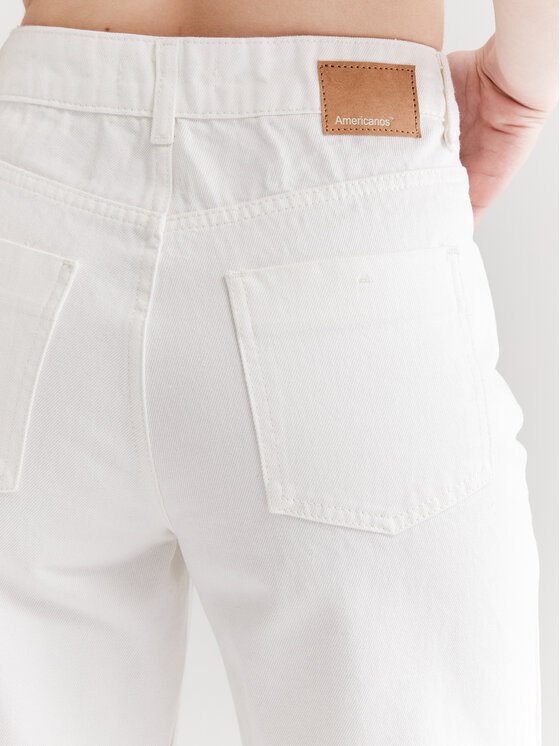 Pantaloncini di jeans Tacoma Biker Bianco Regular