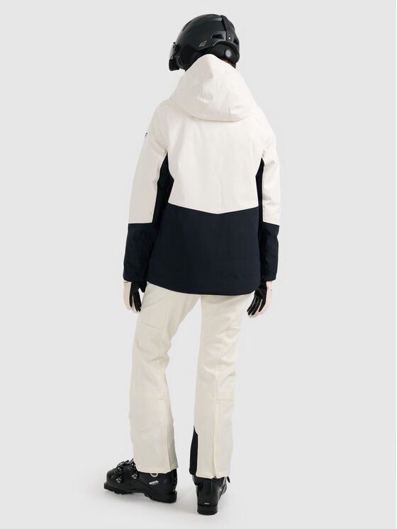 4F 4F Spodnie snowboardowe SKIWEAR Kremowy Slim Fit