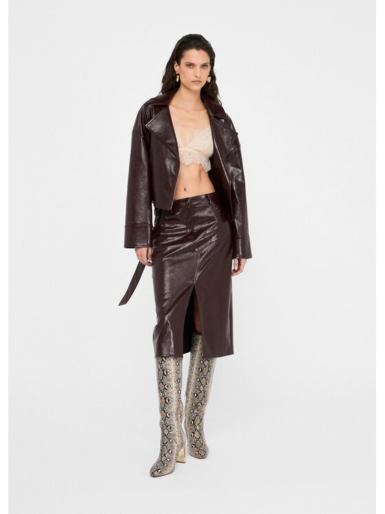 Liu Jo Liu Jo Gonna midi UF5232E1038X0722 Marrone Regular Fit