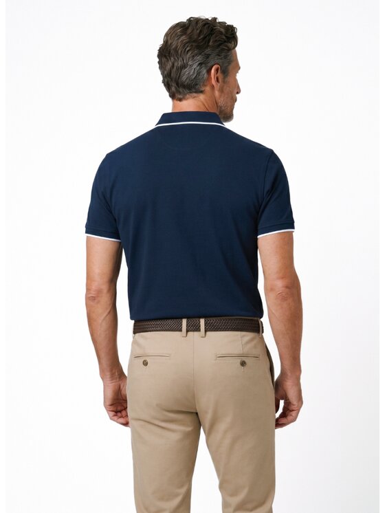Pako Lorente Pako Lorente Polo P26WF-TX-002 Granatowy Classic Fit