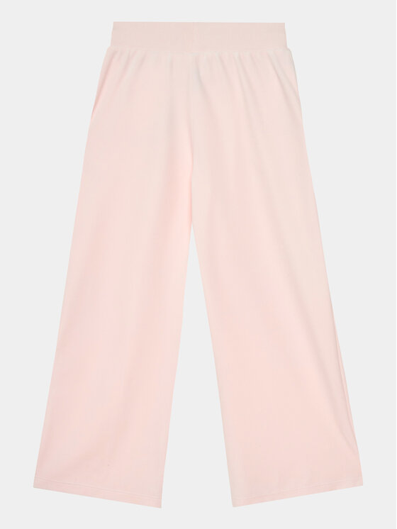 Guess Guess Teplákové kalhoty J4RQ16 KBXI2 Růžová Wide Leg