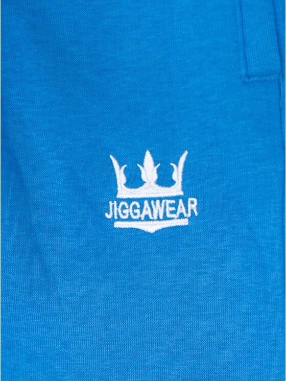 Jigga Wear Jigga Wear Spodnie dresowe Szerokie 133089 Niebieski Regular Fit