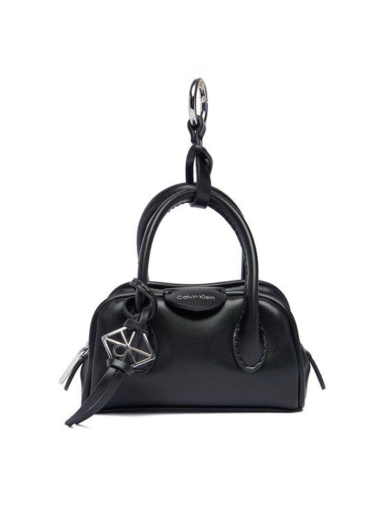 Calvin Klein Etui pentru chei Emblem Trio Mini Bag Charm LV04F1315G Negru