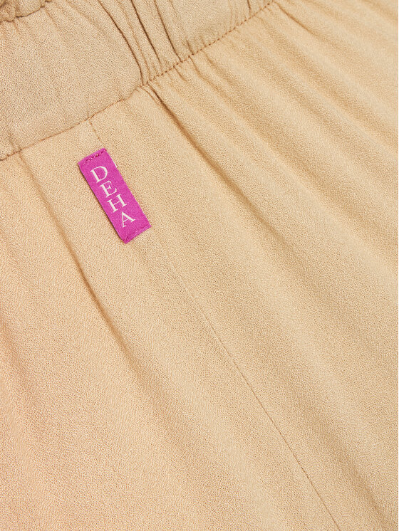 Deha Deha Штани з тканини A00635 Бежевий Regular Fit