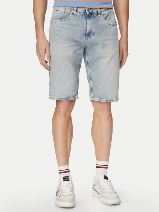 Tommy Jeans Pantaloni scurți de blugi Ronnie DM0DM22978 Albastru deschis Slim Fit