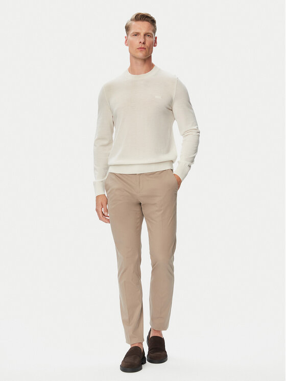 BOSS BOSS Chino kalhoty C-Genius-DTL-WG-264F 50571185 Béžová Slim Fit