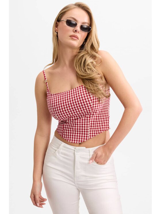 Guess Guess Top 182706 Červená Classic Fit