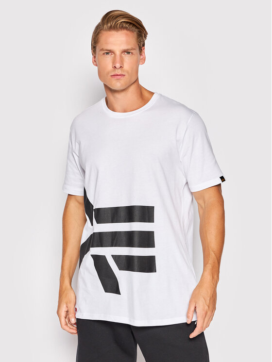 Alpha Industries Alpha Industries Тишърт Side Logo 118508 Бял Regular Fit