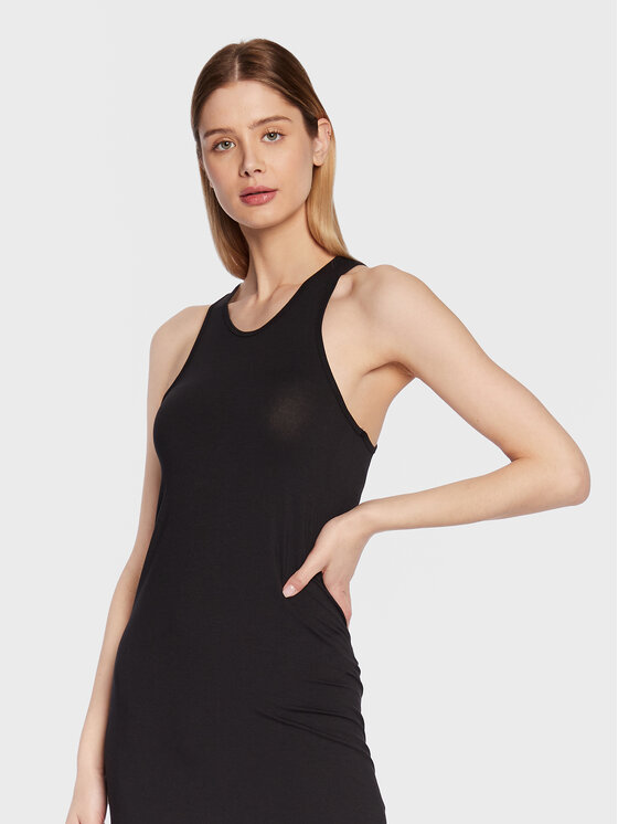 Calvin Klein Swimwear Calvin Klein Swimwear Strandkleid KW0KW02145 Schwarz Slim Fit