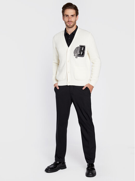 Baldessarini Baldessarini Kardiganas Kashcot B4 60020/000/5107 Balta Regular Fit