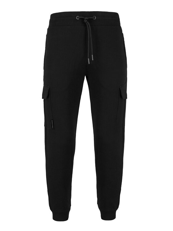 Volcano Volcano Spodnie dresowe N-CAVE Czarny Regular Fit