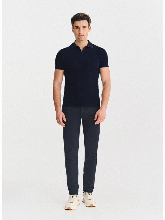 Pako Lorente Pako Lorente Polo P25WF-TX-002 Granatowy Classic Fit