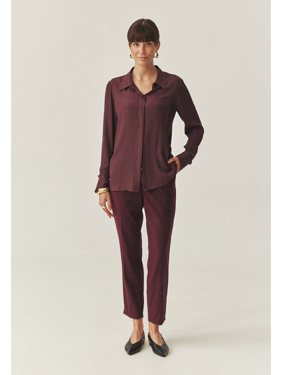 TATUUM TATUUM Kalhoty z materiálu KOLIA 1 Bordó