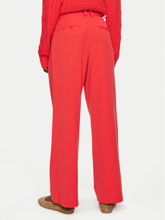 STAUD STAUD Palazzo hlače Luisa R24P4100ST Rdeča Wide Leg