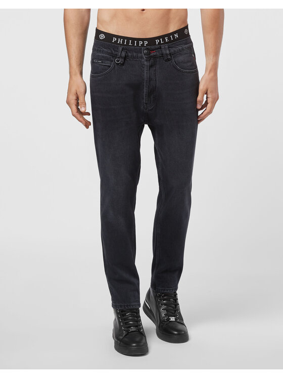 PHILIPP PLEIN PHILIPP PLEIN Jeansy 4723 Czarny Slim Fit