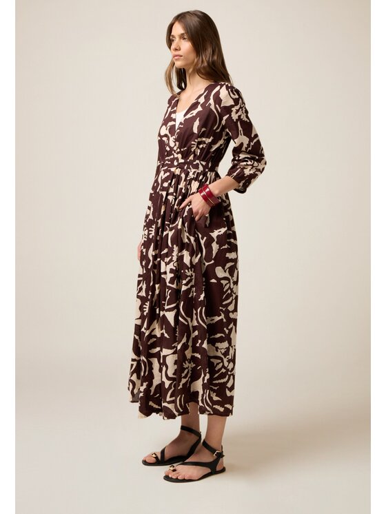 Oltre Oltre Vestito 7357R004880N0Z6 Marrone A-Line Fit