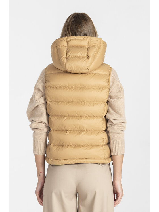 Deni Cler Milano Deni Cler Milano Bezrękawnik T-DC-9064-E5-40-13-1 Beżowy Regular Fit