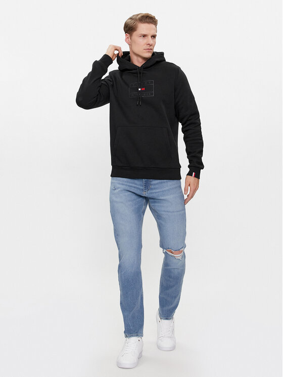 Rhain Hood Felpa Con Cerniera Uomo – Jogging Nero – 80% Cotone – Taglie Fino A XXL - 2