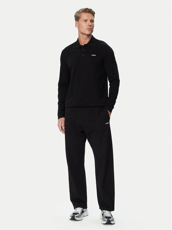 HUGO HUGO Tricou polo Donoslong 50547358 Negru Regular Fit