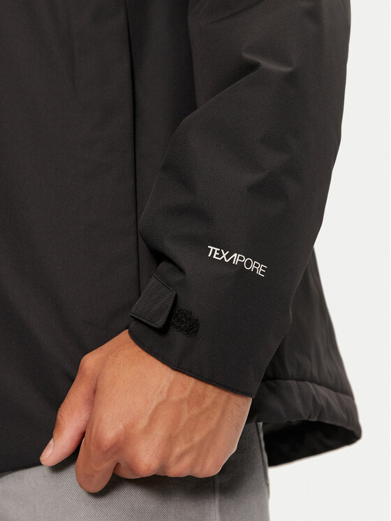 Jack Wolfskin Jack Wolfskin Дощовик Wisper Ins A61870 Чорний Regular Fit