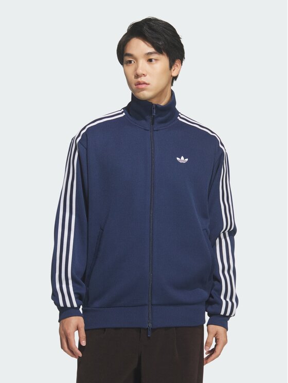 adidas adidas Bluza FB Knit Niebieski jasny Loose Fit