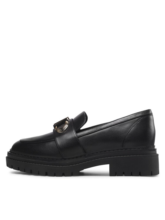 MICHAEL Michael Kors MICHAEL Michael Kors Półbuty Parker Lug Loafer 40F2PKFP1L Czarny