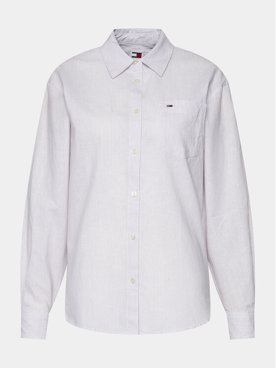 Tommy Jeans Tommy Jeans Cămașă DW0DW17737 Violet Boxy Fit