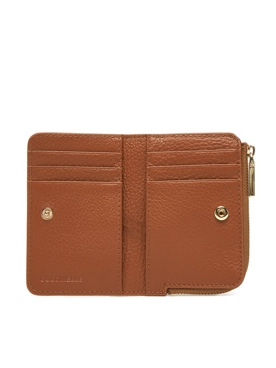 Coccinelle Coccinelle Малък дамски портфейл MW5 Metallic Soft E2 MW5 17 01 01 Кафяв