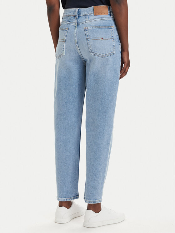 Tommy Jeans Tommy Jeans Džinsi Mom Jean Uh Tpr Bi0112 Co DW0DW20041 Zils Regular Fit