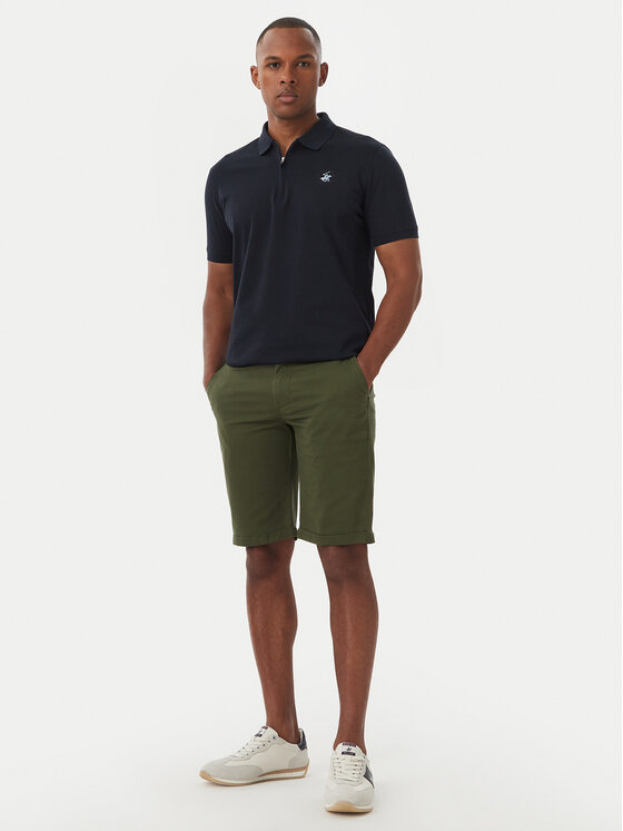 Beverly Hills Polo Club Beverly Hills Polo Club Шорти от плат P-SS26M-B476380 Зелен Regular Fit
