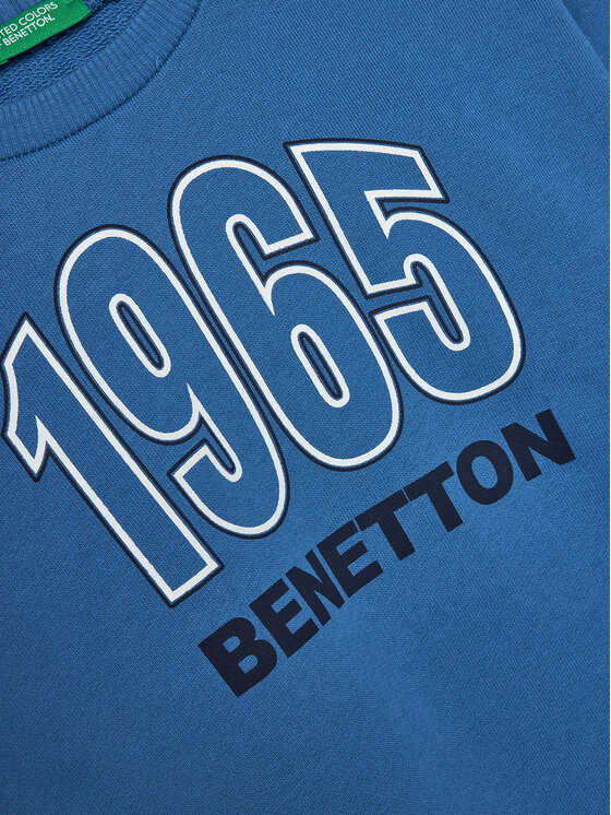 United Colors Of Benetton United Colors Of Benetton Mikina 3J68C10H1 Modrá Regular Fit