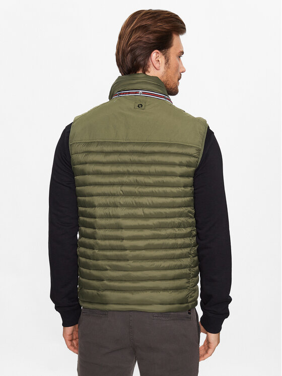 INDICODE INDICODE Vestă Leach 15-536 Kaki Regular Fit
