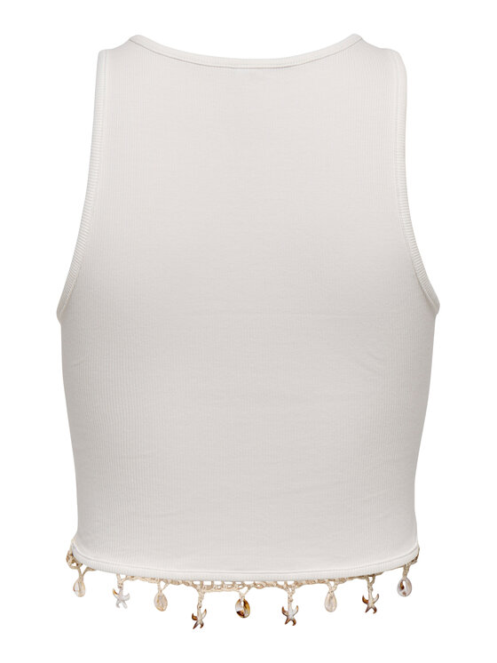 ONLY ONLY Top Shelly 15325019 Biały Slim Fit