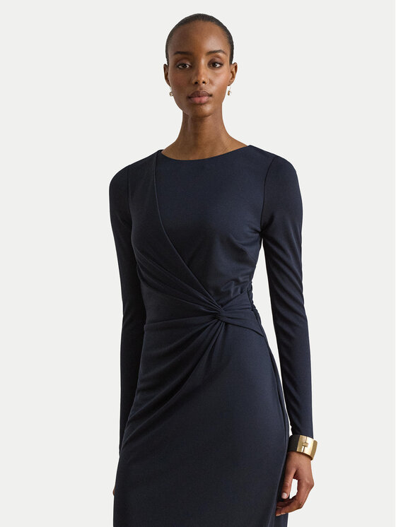 LAUREN RALPH LAUREN LAUREN RALPH LAUREN Úpletové šaty 200P14033001 Tmavomodrá Slim Fit