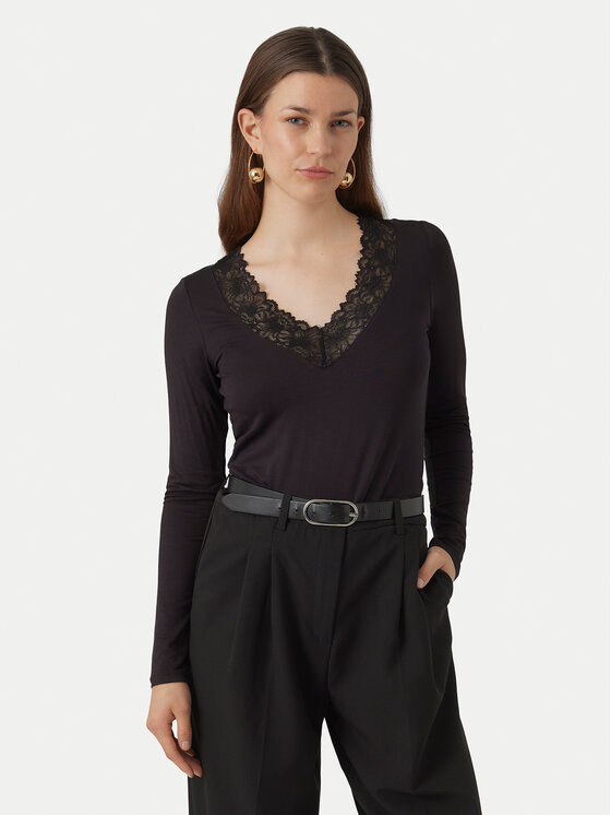 Vero Moda Vero Moda Μπλουζάκι Rosa 10298832 Μαύρο Regular Fit