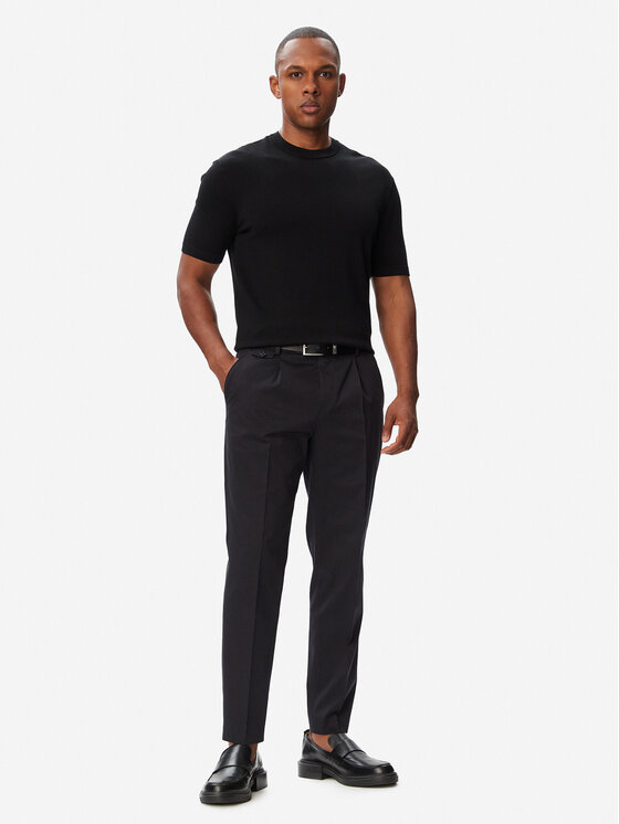BOSS BOSS Pantaloni di tessuto H-Perin 50567533 Blu scuro Tapered Fit