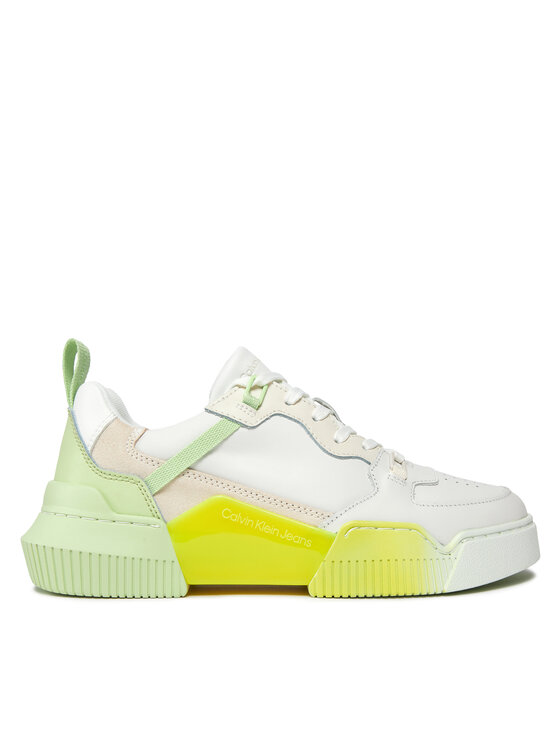 Sneakers Calvin Klein Jeans Chunky Cupsole 2.0 Lth Ml Sat YW0YW01306 Exotic Mint/Sulphur/Creamy White 0IE