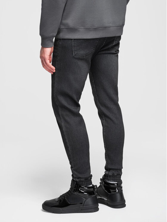 Ombre Ombre Joggery OM-PADJ-0242 Czarny Jogger Fit