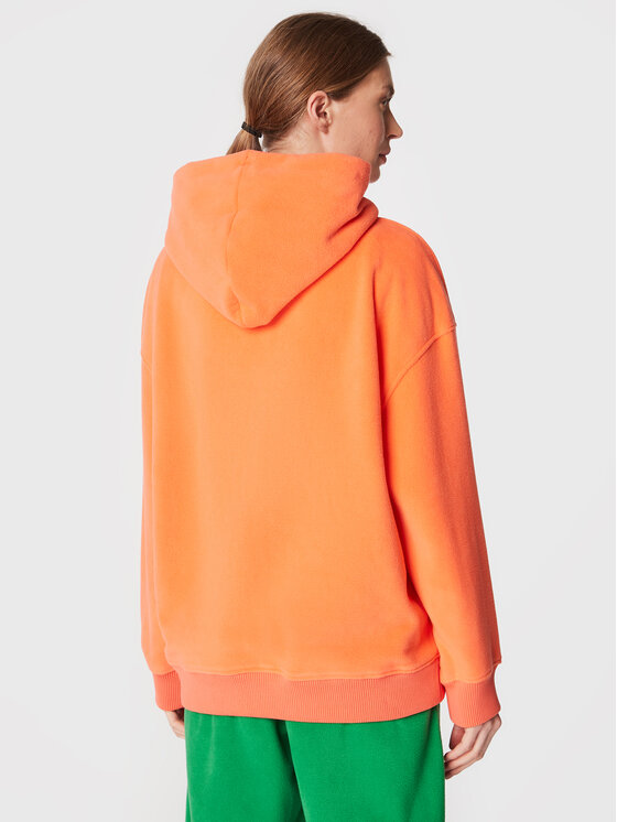 Tommy Jeans Tommy Jeans Felpa di pile Signature DW0DW14358 Arancione Oversize