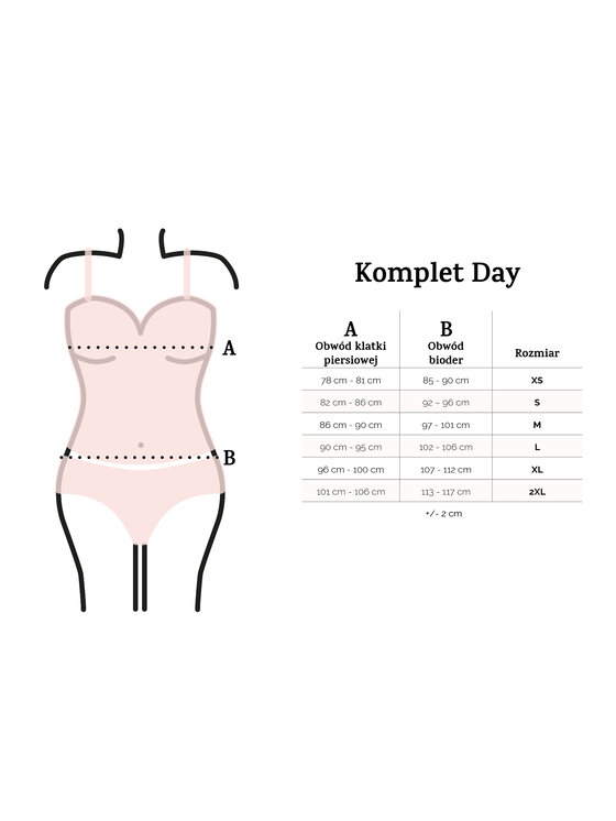 DKaren Lingerie DKaren Lingerie Komplet bielizny Day Biały Classic Fit
