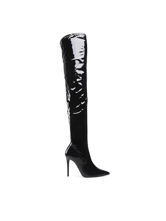 Steve Madden Muszkieterki Dominique Boot SM11000128 02002 018 Czarny Modivo.pl