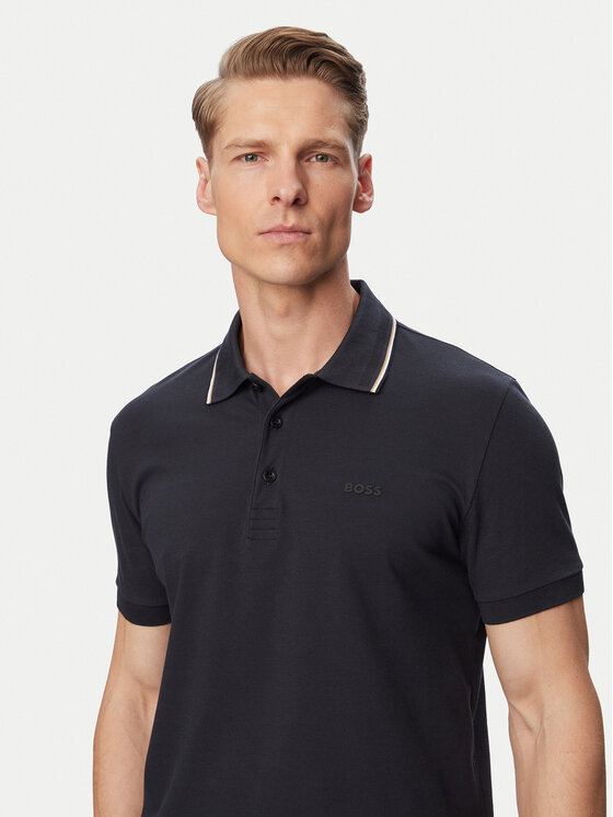 BOSS BOSS Polo särk Pl Goc Birdie Paule 50559365 Tumesinine Slim Fit