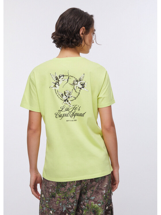 Liu Jo Liu Jo T-Shirt WA6163JS904P9267 Żółty Regular Fit